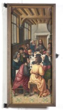 Late Gothic altarpiece in the south aisle, Last Supper, St., Saint, Saint