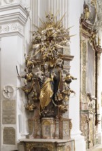 Left altar on the choir arch, Mother of God Mary, 1688, St., Saint, Saint