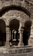 Magdeburg Monastery of Our Lady South window of the well house built in the 12th century Partial