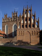 Trinitatiskirche on the left and Annenkirche from the west, St., Sankt, Saint