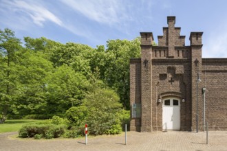 Brauweiler near Pulheim, abbey, memorial to former labour camp, workshop building