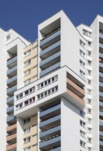 31-storey residential tower block by Walter Gropius, south-east side, detail