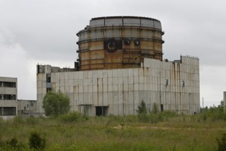 Ruin of the nuclear power plant