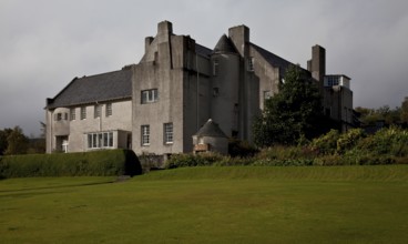 Built in 1903 by Charles Rennie Mackintosh for Walter Blackie, view from south-east