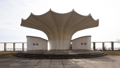 Music pavilion 1987 by Ulrich Müther (1934-2007), view from north-west