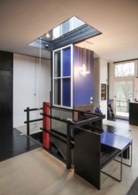 Utrecht, Rietveld-Schröder House or Schröder House, 1924 by Gerrit Rietveld, interior on the upper