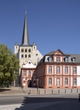 Brauweiler near Pulheim, St Nicholas Abbey Church, view from the west with prelature building