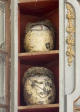 Reliquaries in the choir, skull, St., Saint, Saint