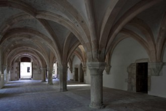 Fontenay former Cistercian monastery Hall of the monks built 12th century, St., Saint, Saint