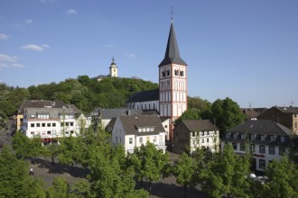 In the background the Michaelsberg with the Benedictine Abbey of St Michael, St, St, Saint, Saint