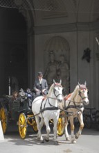 Vienna, Heldenplatz, entrance to the Leopoldine Wing of the Hofburg Imperial Palace Palace