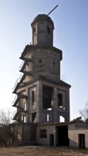 So-called BERZIT-TOWER for lignite drying, investment ruin from 1922