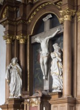 Built in 1646, side altar with crucifixion, St., Sankt, Saint