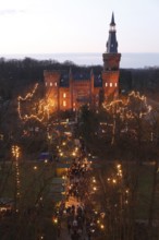 Christmas market in the castle park