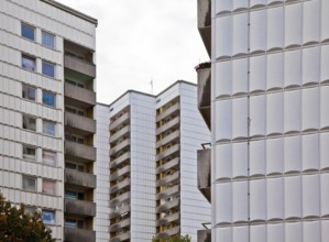 Built 1962-75, designed by Walter Gropius, high-rise residential buildings Façade detail