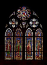 Strasbourg Cathedral, Cathédrale Notre-Dame de Strasbourg, north aisle, 2nd window from the west,