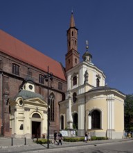 East parts from south-west, Mater Dolorosa Chapel on the right, built in 1725-27 by Christoph