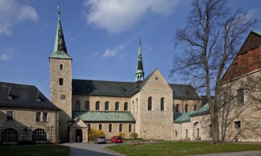 Huysburg near Halberstadt, Benedictine monastery church, view from south, built 11th-12th century,