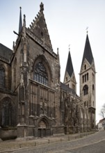 View from the north-east from the transept to the west towers, St., Sankt, Saint