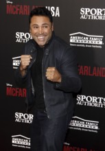 Oscar de la Hoya at the Los Angeles premiere of 'McFarland, USA' held at the El Capitan Theater in