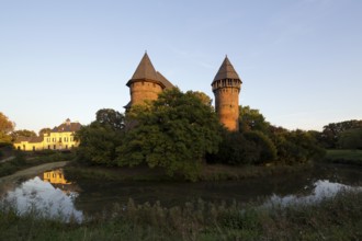 View from the north over the moat