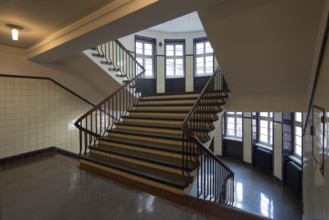 Hamburg Kontorhaus CHILEHAUS, built 1922-24 by Fritz Höger, staircase