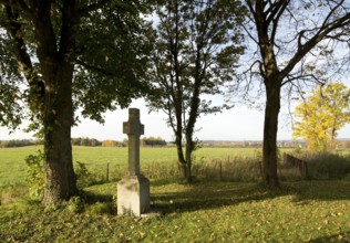 Aachen Walheim, Landscape with wayside cross