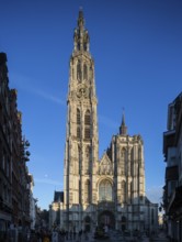 Antwerp, Cathedral of Our Lady 14-16th century View from south North tower 123 m high, St., Saint,