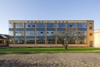 Built 1911-1915 by Walter Gropius and Adolf Meyer, view of the main building from the east