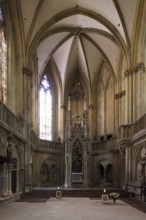 Northern side choir with Ursula altar facing east, St., Sankt, Saint