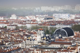 Lyon, view from Fourvière hill to the east