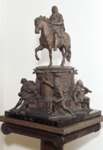 Spindlhof Palace, equestrian statue of Elector Frederick William of Prussia Bronze from the art