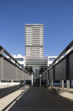 Schürmann-Bau, headquarters of the broadcaster Deutsche Welle, behind it the former parliamentary