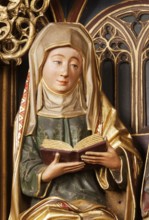 St Anne's altar in the southern side choir, detail of St Anne, St, Saint