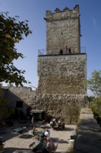 Eckartsburg, castle courtyard, western keep