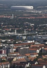 The Allianz Arena in the background