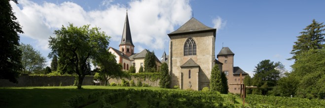 General view with school chapel, military hospital building from the east, St., Sankt, Saint