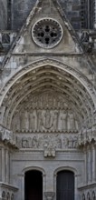 Bourges, Cathedral. Interior north west portal, St., St., Saint