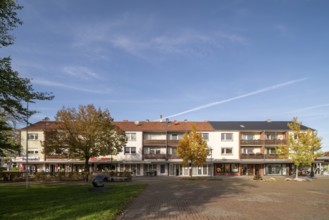 Krefeld, Gartenstadt district, business centre, built 1955-1963, district planning by Kuno