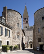 View from the west, in front of former gate towers, St., Sankt, Saint