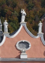 West façade, detail with figures of saints Church of St., Church of St., St., St., Saint