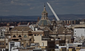 Seville, Cathedral. View from the south from the bell tower of Seville Cathedral, St, Saint, Saint