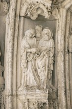 Main portal, vaulted figures, Marriage of Mary, St., Saint, Saint