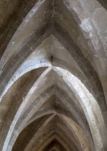 Christchurch Priory, vault in the south aisle, view to the east