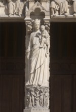 Northern west portal, depiction of the Virgin Mary, St., Saint, Saint