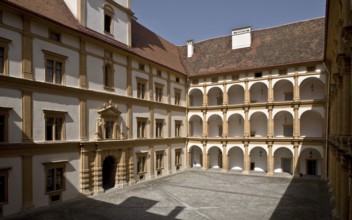 Large courtyard, view to the north