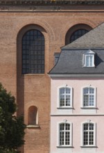 Protestant parish church (Erlöserkirche), former basilica, monumental rectangular hall with apse