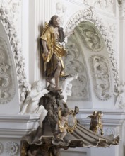 Pulpit with St John the Baptist by E. B. Bendel (1730), St, Saint, Saint