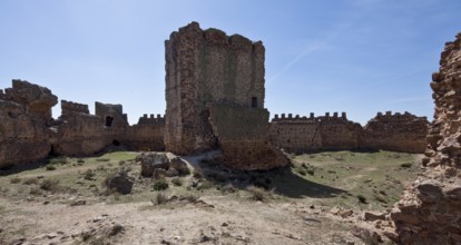 Castillo de Penas Negras courtyard view with keep Torre del Homenaje