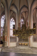 Choir with high altar from 1513, Antwerp from the workshop of Adrian van Overbeck and sacrament